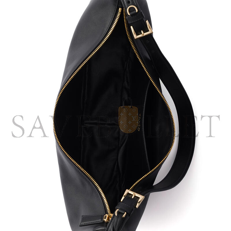 PRADA DEMI-LUNE LARGE LEATHER SHOULDER BAG 1BC255 (42*19.5*8.5cm)